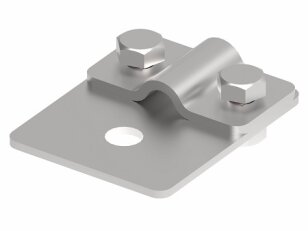 Zkušební svorka s 2 šrouby na drát a pásku 8/10mm, 2 šrouby M8x25, V2A 107113