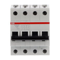 ABB S203-D25NA jistič 3F odpojení N vodiče (3+NA) 25 A char. D 6kA