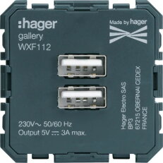 nabíjecí USB A+A HAGER WXF112