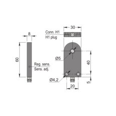 Prstencový indukční senzor AECO SIA05-NE H1