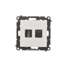 Zásuvka HDMI (v2.1) + datová RJ45 kat. 6