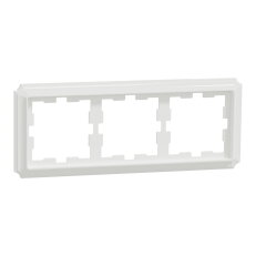 Rámeček Merten D-Antique, trojnásobný, lotus white, lesklý plast MEG4030-4735