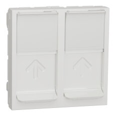 Centrální deska NOVÁ UNICA 2xRJ45 S-ONE, 2M, Bílá SCHNEIDER NU942018