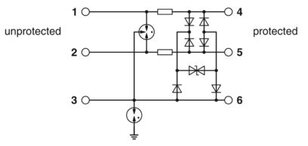 Svodič přepětí TTC-6-3-HF-F-12DC-PT PHOENIX CONTACT 1109712