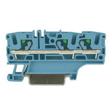 Pružinová řadová svorka push-in EFC.4/1+2BL modrá MOREK EFC410BL