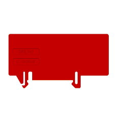 Oddělovací přepážka DFE.1+2/R červená MOREK DFE02R