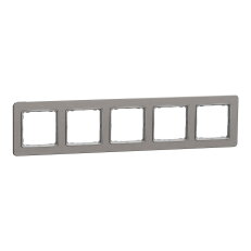 Rámeček pětinásobný Leštěný Hliník,Sedna Design/Elements SCHNEIDER SDD370805U