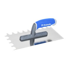 Hladítko nerezové s půlkulatými zuby MASTERLINE XL 130x270 mm zub 15x20 Z0277