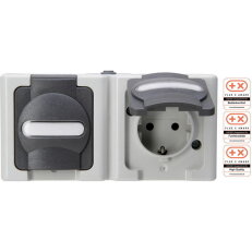 131256002 Surface mount, socket outlet,