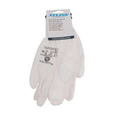 Rukavice nylonové Bunting-ROOSTER - bílé velikost 6'' (blistr) JA135411/6B