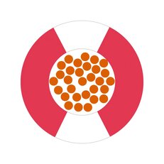 Jednožilový vodič X07V-K 2CHELIX 1X1,5 RDWH červená/bílá LAPP 4522421S