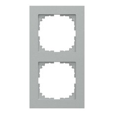Rámeček Merten M-Pure, dvojnásobný, aluminium, matný plast MEG4020-3660