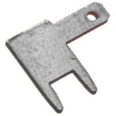 Letovací plochý kolík zahnutý cínovaný 2,8x0,8mm LUC 28