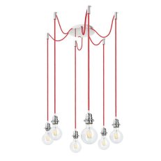 KOMBIX 6 závěsná sada CHZ+ČEK+CHO 230V E27 6x28W RENDL R11786