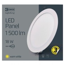 LED vestavný kruhový panel 18W 1500LM IP20 WW bílý ZD1141 Emos teplá bílá