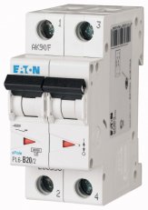 Jistič PL6-C20/2 char C, 2-pólový, 6kA, 20A EATON 286568