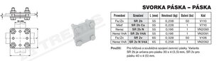 Svorka páska-páska SR 2b (FeZn) TREMIS V110