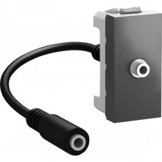 Unica Mini jack audio 3,5 mm konektor, Grafit SCHNEIDER MGU3.433.12