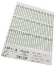ZA79 popisné štítky pro 72modulů ABB 2CPX031570R9999