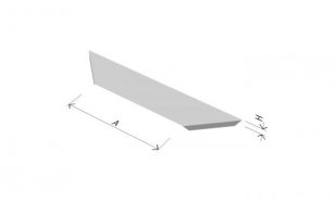 Arkys ARD-34830104 Víko T-kusu LIGHT LINEAR VTLL 90°-R50 120 ''SZ''