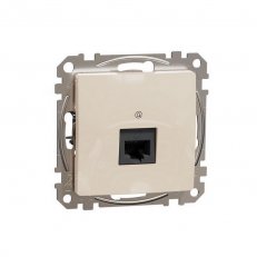 Sedna D/E Datová zásuvka 1xRJ45 kat. 6 UTP, Béžová SCHNEIDER SDD112461