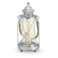 Stolní svítidlo BRADFORD 1xE27 stříbrná-ANTIK 60W IP20 EGLO 49284