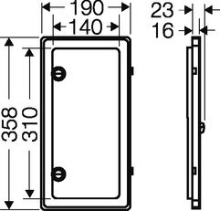 Okénko elektroměru, IP54 HENSEL NZ KL 54