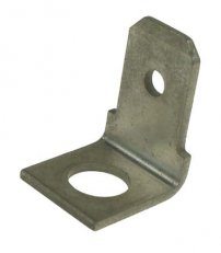 NUC 68-M3-90 Nýtovací plochý kolík mosazný cínovaný, rozměr 6,3x0,8mm/M3/90°
