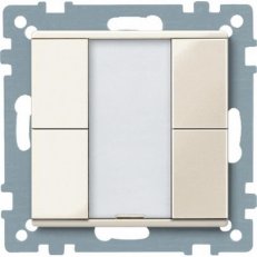 KNX tlač. panel 2-násobný plus, White, System M SCHNEIDER MTN617244