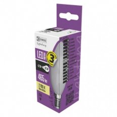 LED FLM CANDLE 4,2W(40W) 465lm E14 WW ML. /1525281220/ EMOS Z74216