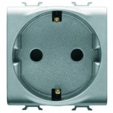 CHORUS Zásuvka DE, 2M 2pól.+E 16A, titanová GEWISS GW14241