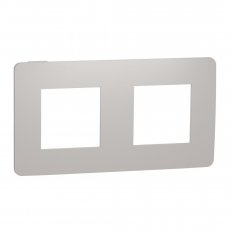 Krycí rámeček NOVÁ UNICA STUDIO COLOR dvojnásobný, Light Grey/Bílý