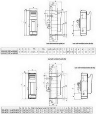 Pojistkový odpínač KVL-B/SF-00 1p M8-M8 160A 690V AC/440V DC NH00 ETI 001690930