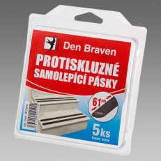 DenBraven B726RL Protiskluzná páska blistr 5 ks 19mm x 61cm čern