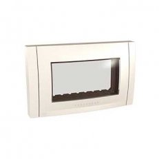 Unica Plus krycí rámeček 4 modulový, Marfil/Marfil, IP55 SCHNEIDER MGU11.104.25