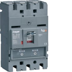 Kompaktní jistič h3+ P250 TM 25 kA, 3-pólový, In 160 A HAGER HHT160DR