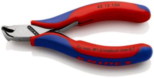 Štípací kleště s šikmými břity pro elektroniku 120 mm KNIPEX 62 12 120