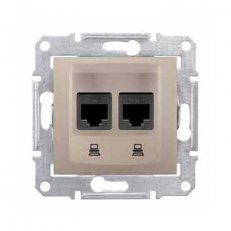 Sedna Zásuvka datová 2xRJ45 kat.6 UTP, Titan SCHNEIDER SDN4800168