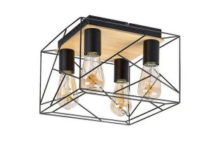 BOIRE E27 4x 40W IP20 černá RABALUX 71024