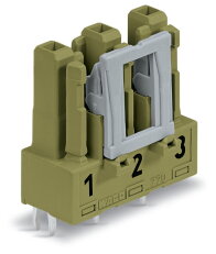 Zásuvka na desky plošných spojů rovné provedení 3pól. světle zelená WAGO 770-863