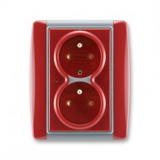 ABB 5592E-C02359 24 Zásuvka dvojnásobná, s ochranou před přepětím