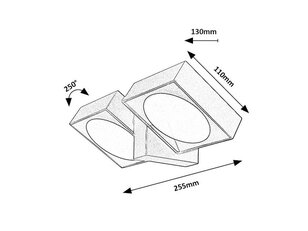 TELDE LED 14W IP54 antracit 3000K 900lm RABALUX 77101