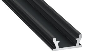 Hliníkový profil AL-PROFIL TERRA BLACK 1M (10-0000-50) GREENLUX GXLP2002