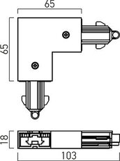 MINITRACK 1c L CONNECTION & LEFT-HAND PO