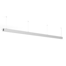 LED Svítidlo Serpent, 3m, nahoru/dolů, mléčný, 3000K, 69W, stříbrná