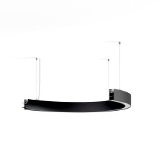 LED Svítidlo Serpent 1/2 R500, dolů, mléčný, 3000K, 27W, černá  FPSE052-0730DB