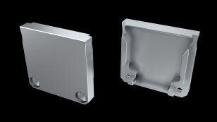 Koncovka profilu EC-PROFIL DILEDA SILVER ALU (12-0195-11) GREENLUX GXLP2416