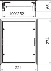 OBO 7406750 Vložka protahovací krabice ZES6-2 U10T 9011