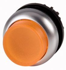 Eaton M22-DRLH-A Prosvětlená ovládací hlavice, zvýšené, aretace, titan,jantarová
