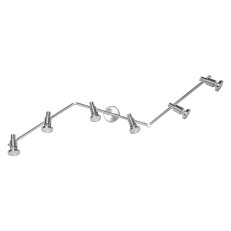 Stropní svítidlo LEDVANCE LED SPOT BRUSHED SILVER GU10 6 x 2.6W 2700K